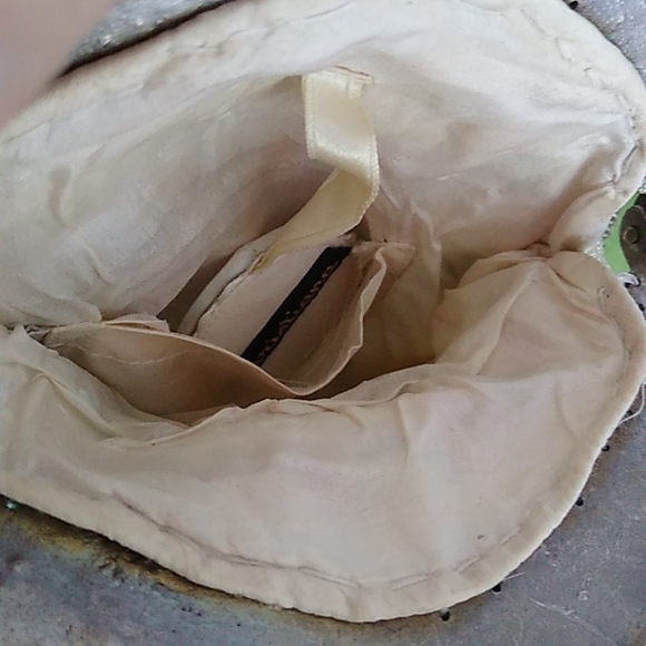 TODAY ONLY Christiana,Vintage beaded bag 100% silk - Picture 10 of 15